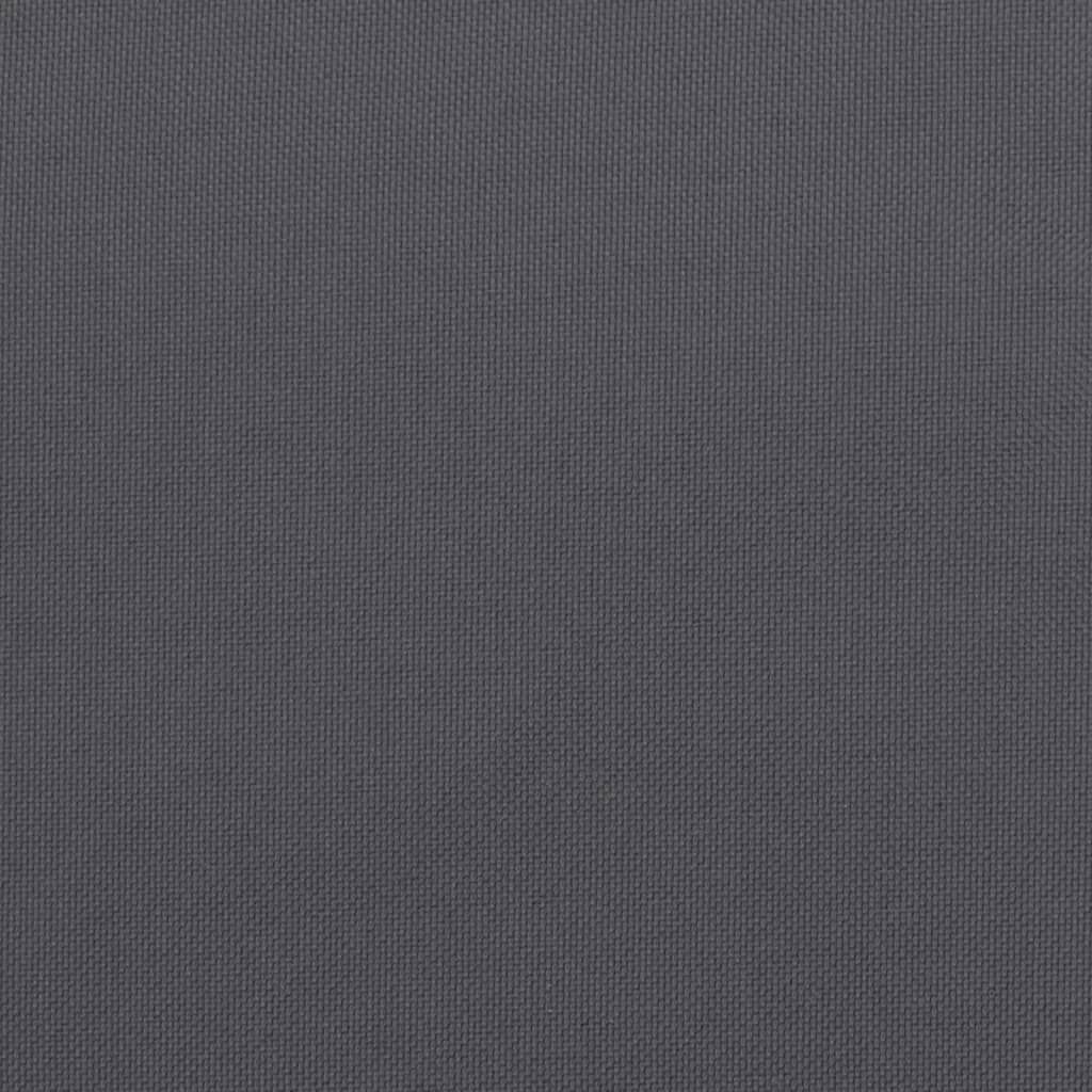 vidaXL Garden Highback Chair Cushions 4 pcs Anthracite 120x50x7 cm Fabric