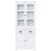 vidaXL Welsh Dresser with 4 Doors MDF and Pinewood 80x40x180 cm