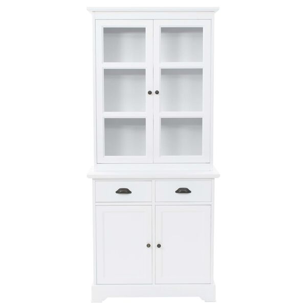 vidaXL Welsh Dresser with 4 Doors MDF and Pinewood 80x40x180 cm