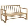vidaXL 2 Seater Garden Sofa with Cushions Bamboo