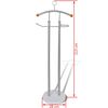 vidaXL Valet Stand Coat Shirt Organizer Metal Frame