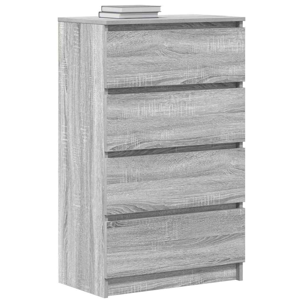 vidaXL Sideboard Grey Sonoma 60x35x98.5 cm Engineered Wood