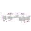 vidaXL 11 Piece Garden Lounge Set with Cushions Poly Rattan Grey
