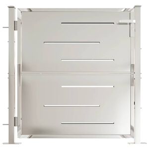 vidaXL Garden Gate 100x100 cm Stainless Steel