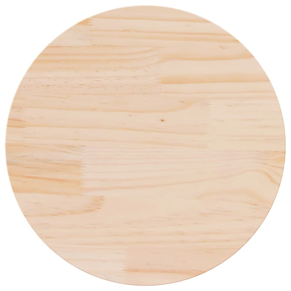 vidaXL Table Top Ø50x2.5 cm Solid Wood Pine