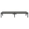 vidaXL 8 Piece Garden Lounge Set with Cushions Poly Rattan Dark Grey