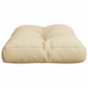 vidaXL Pallet Cushion Beige 50x40x12 cm Fabric