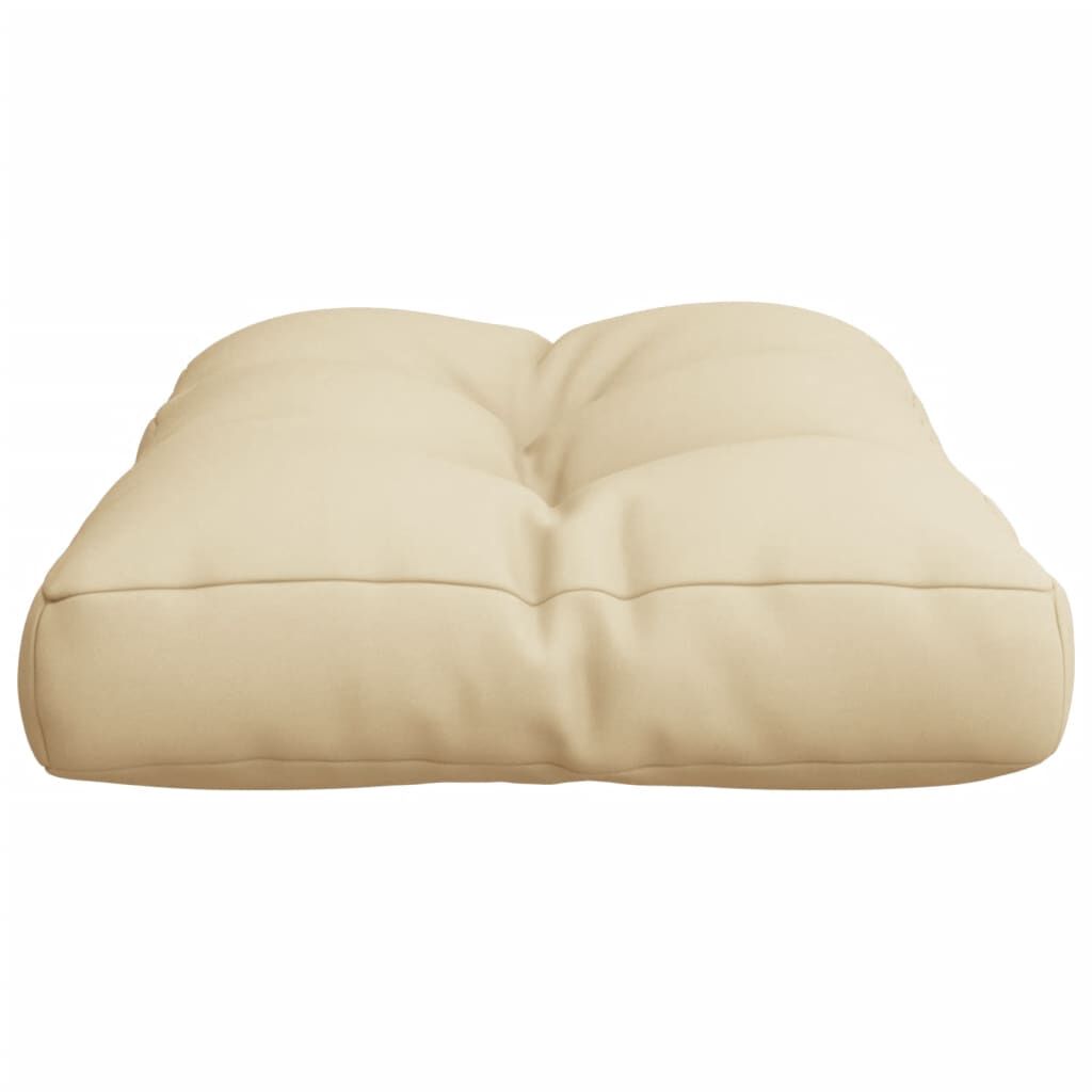 vidaXL Pallet Cushion Beige 50x40x12 cm Fabric