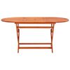 vidaXL 7 Piece Folding Outdoor Dining Set Solid Eucalyptus Wood