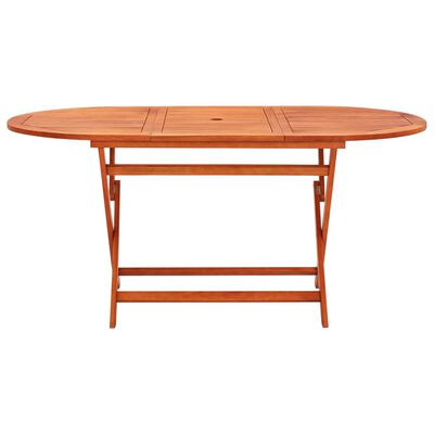 vidaXL 9 Piece Folding Outdoor Dining Set Solid Eucalyptus Wood,  vidaXL 9 Piece Folding Outdoor Dining Set Solid Eucalyptus Wood