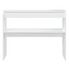 vidaXL Console Table White 102x30x80 cm Engineered Wood