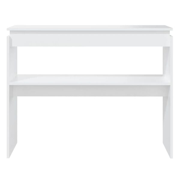 vidaXL Console Table White 102x30x80 cm Engineered Wood