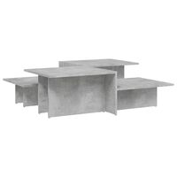 vidaXL Coffee Tables 2 pcs Concrete Grey Engineered Wood, concrete grey vidaXL Coffee Tables 2 pcs Concrete Grey Engineered Wood