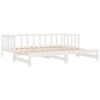 vidaXL Pull-out Day Bed without Mattress White 2x(90x200)cm