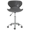 vidaXL Swivel Dining Chairs 4 pcs Grey Faux Leather