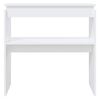 vidaXL Console Table White 80x30x80 cm Engineered Wood