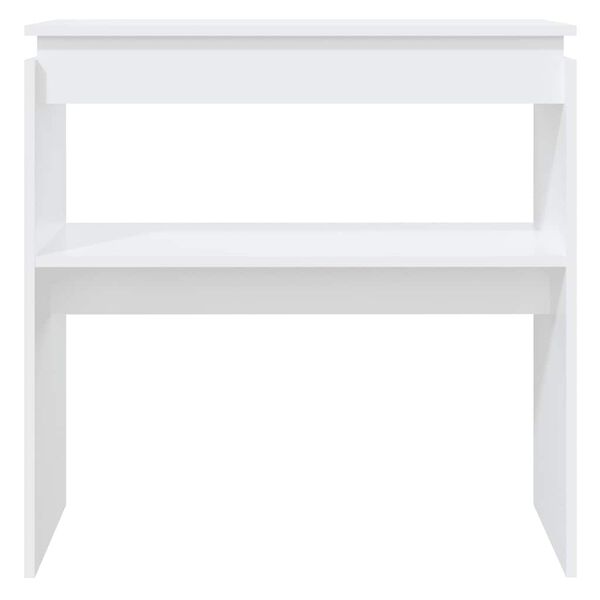 vidaXL Console Table White 80x30x80 cm Engineered Wood
