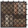 vidaXL Decking Tiles 20 pcs Grey Wash 30x30 cm Solid Acacia Wood