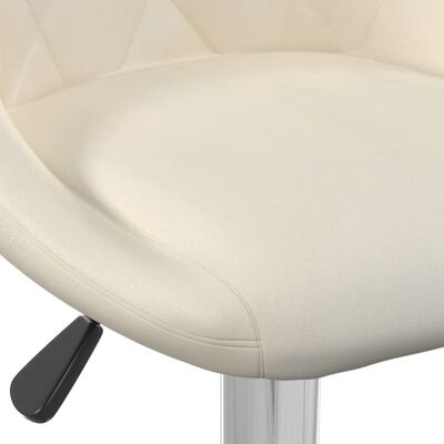 vidaXL Bar Stool 2 pcs Cream Velvet, cream vidaXL Bar Stool 2 pcs Cream Velvet
