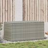 vidaXL Garden Storage Box Poly Rattan 100x50x50 cm Grey
