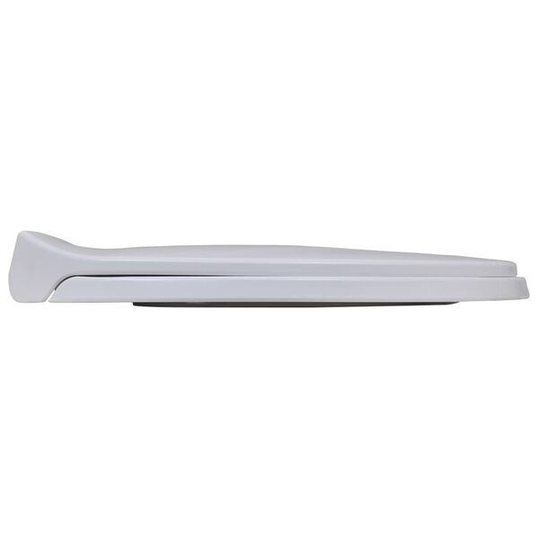 vidaXL Toilet Seats with Soft Close Lids 2 pcs Plastic White