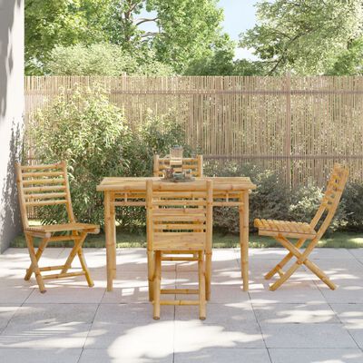 vidaXL Folding Garden Chairs 4 pcs 43x54x88 cm Bamboo,  vidaXL Folding Garden Chairs 4 pcs 43x54x88 cm Bamboo