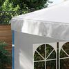 vidaXL Party Tent Sidewall 2 pcs with Window PE White