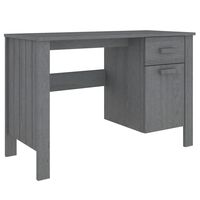 vidaXL Desk HAMAR Dark Grey 113x50x75 cm Solid Wood Pine, dark grey vidaXL Desk HAMAR Dark Grey 113x50x75 cm Solid Wood Pine