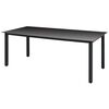 vidaXL 9 Piece Garden Dining Set with Cushions Poly Rattan Black