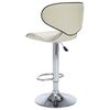 vidaXL Bar Stools 2 pcs Cream Faux Leather
