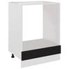 vidaXL Oven Cabinet | Black | Engineered wood | 60 x 46 x 81.5 cm | Modern