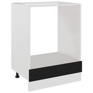 vidaXL Oven Cabinet Lyon Black 60x46x81.5 cm Engineered Wood