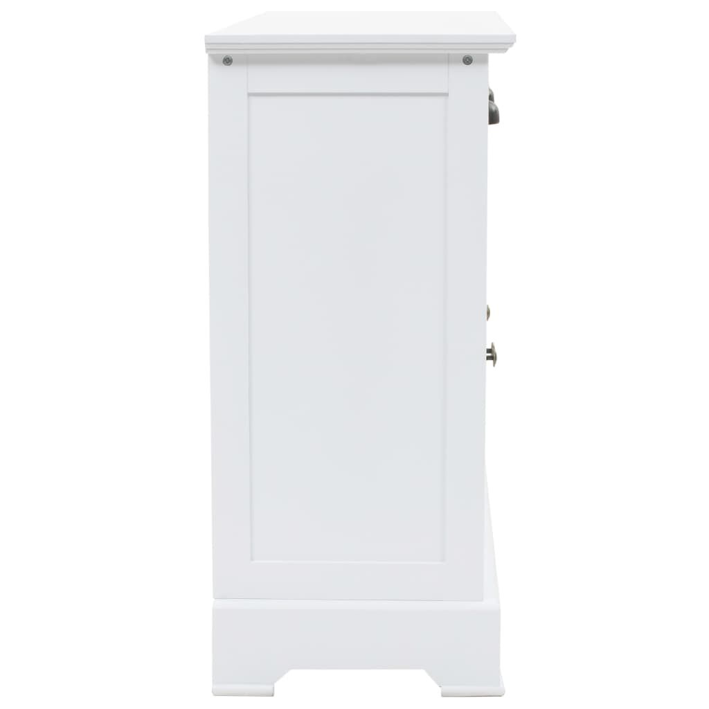 vidaXL Sideboard with 3 Doors MDF and Pinewood 105x35x77.5 cm