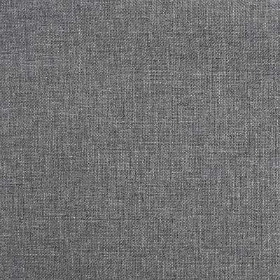 vidaXL Bar Stools 2 pcs Light Grey Fabric