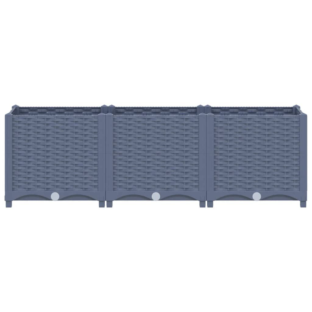 vidaXL Raised Bed 120x40x38 cm Polypropylene
