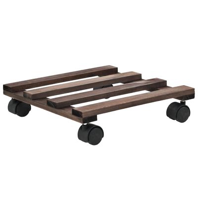 vidaXL Plant Rollers 4 pcs Cedar Wood 25x25 cm,  vidaXL Plant Rollers 4 pcs Cedar Wood 25x25 cm