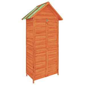 vidaXL Garden Tool Shed Brown 89x52.5x175 cm Solid Wood Pine