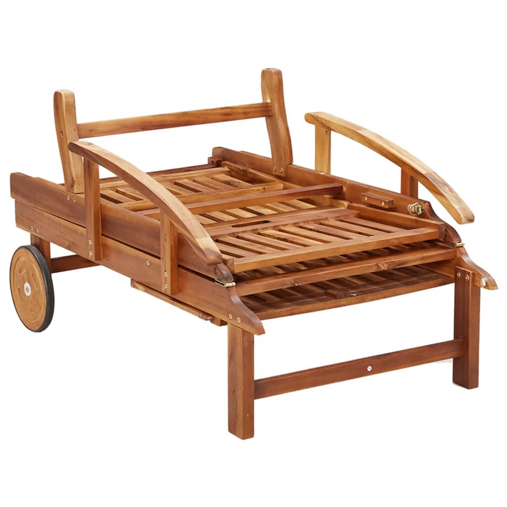 vidaXL Sun Loungers 2 pcs Solid Wood Acacia