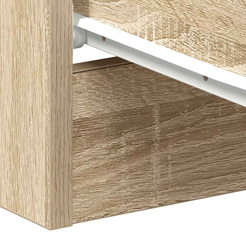 vidaXL Bedside Cabinet Sonoma Oak 38x35x56 cm Engineered Wood