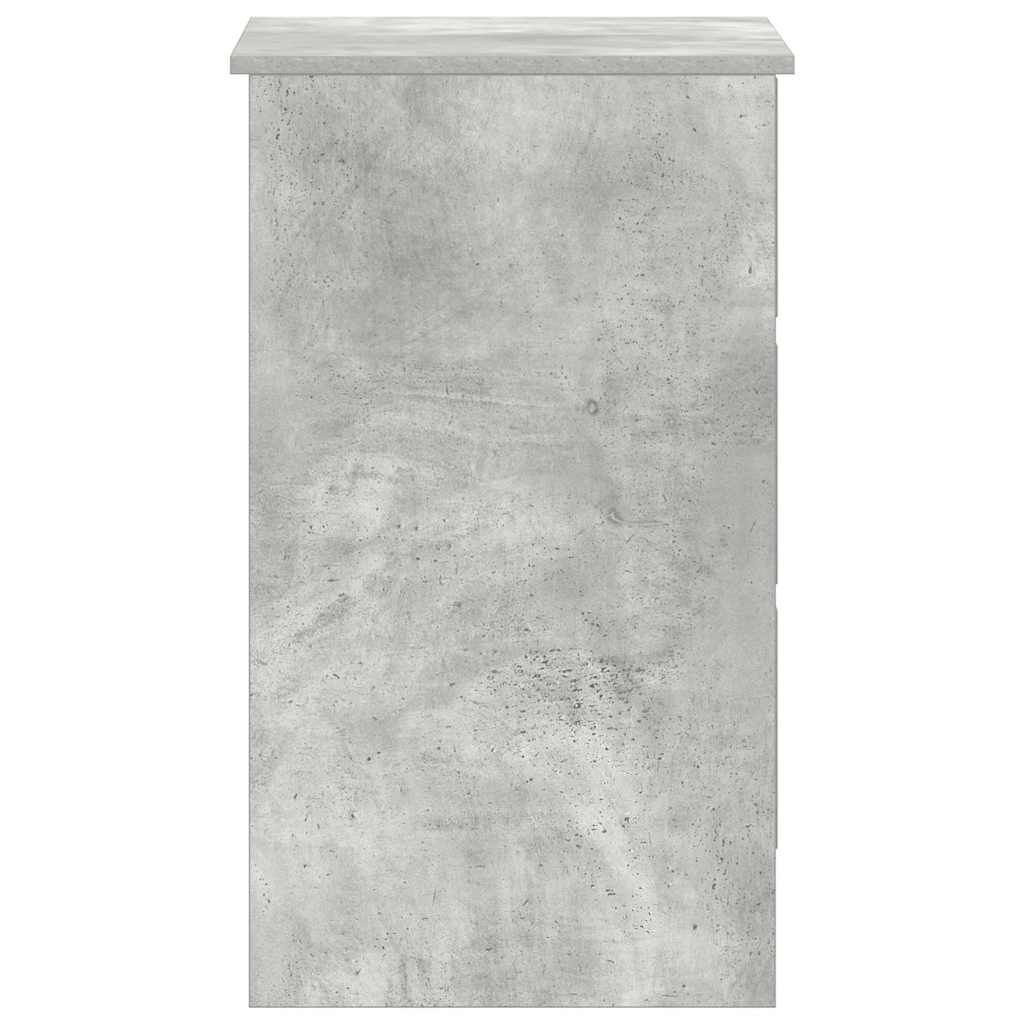 vidaXL Desk Concrete Grey 90x45x76 cm Engineered Wood