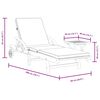 vidaXL Sun Lounger with Cushion and Table Solid Wood Acacia