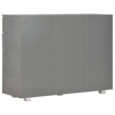 vidaXL Sideboard High Gloss Grey 107x35x80.5 cm, grey vidaXL Sideboard High Gloss Grey 107x35x80.5 cm