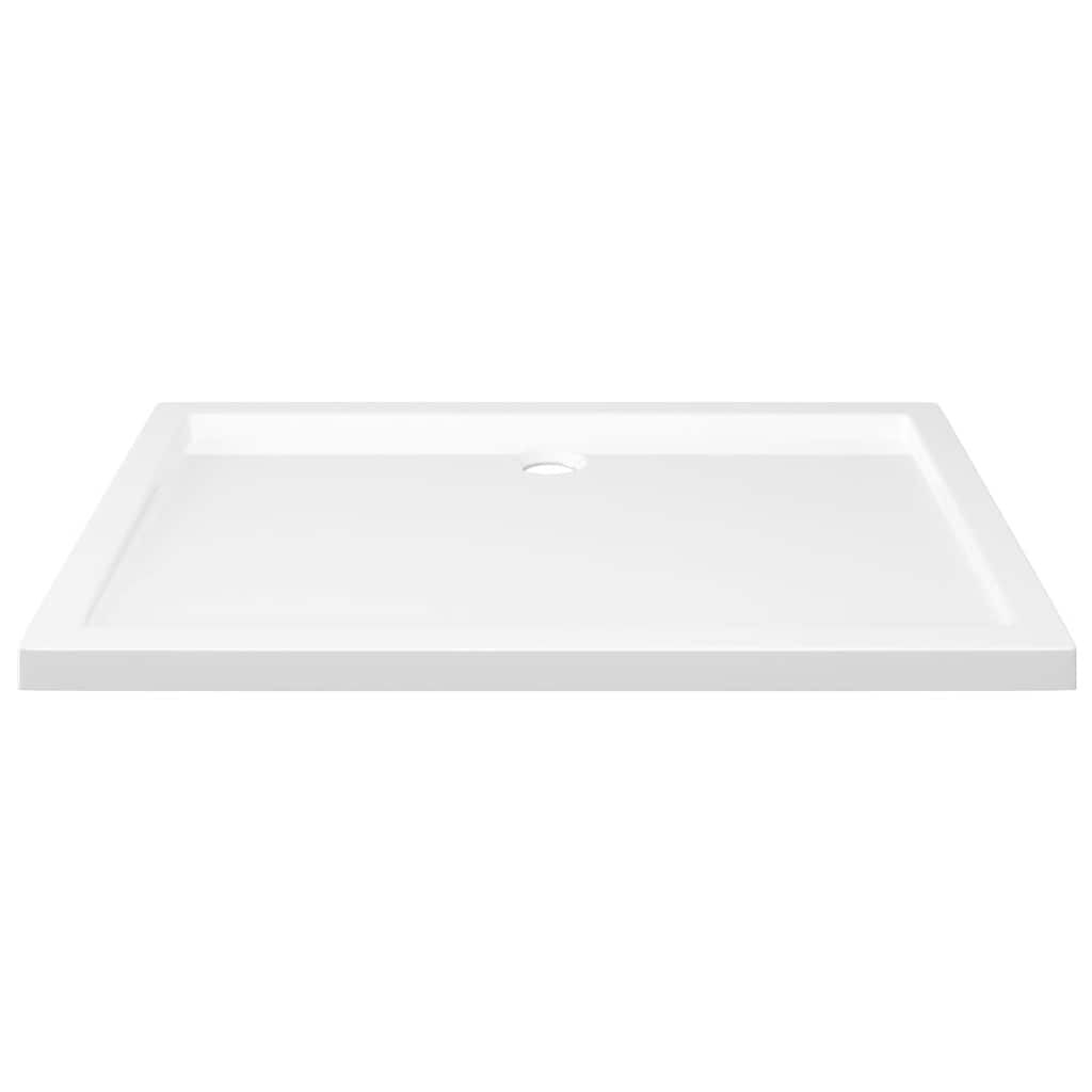 vidaXL Rectangular ABS Shower Base Tray White 70x100 cm
