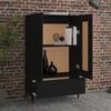 vidaXL Highboard Black 70x31x115 cm Engineered Wood