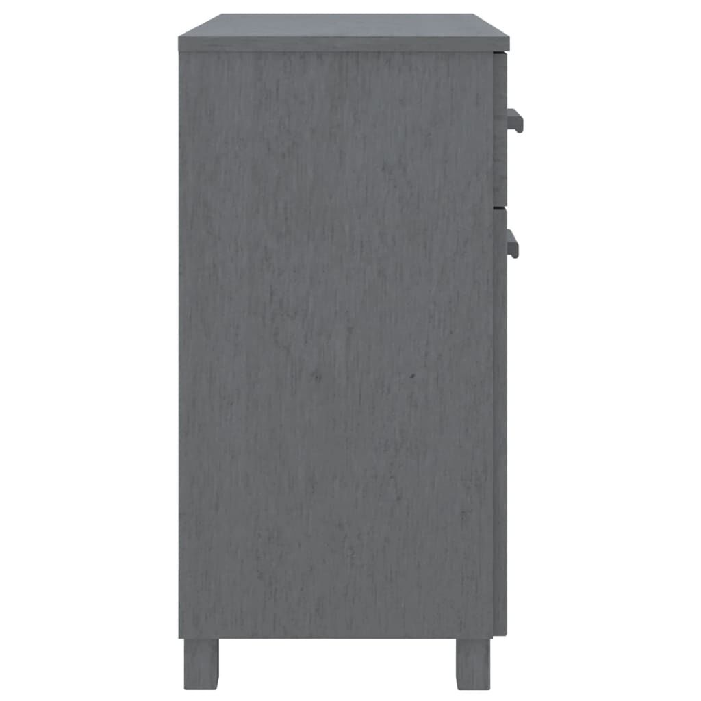 vidaXL Sideboard HAMAR Dark Grey 79x40x80 cm Solid Wood Pine