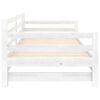 vidaXL Pull-out Day Bed without Mattress White 2x(90x200)cm