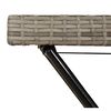 vidaXL Folding Tray Table Grey 65x40x75 cm Poly Rattan