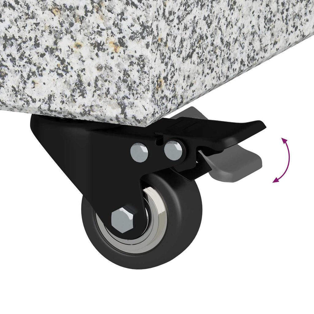 vidaXL Umbrella Base Light Grey 45x25x8.3 cm Granite