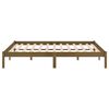 vidaXL Bed Frame without Mattress Honey Brown Solid Wood 140x200 cm