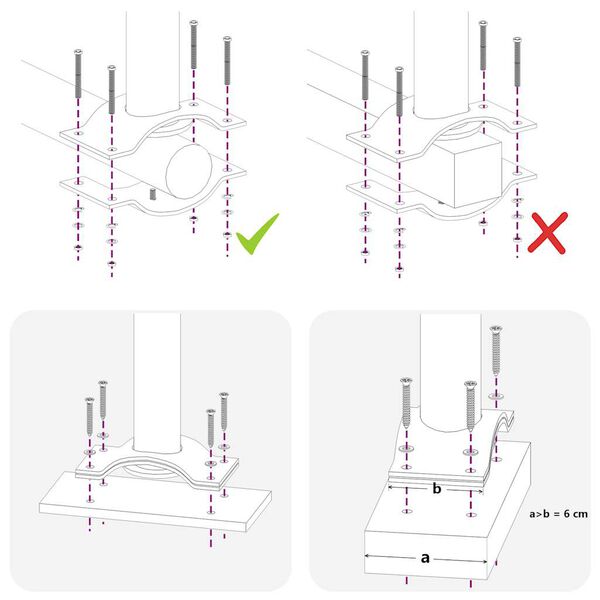 vidaXL Patio Retractable Side Awning 80x300 cm Grey